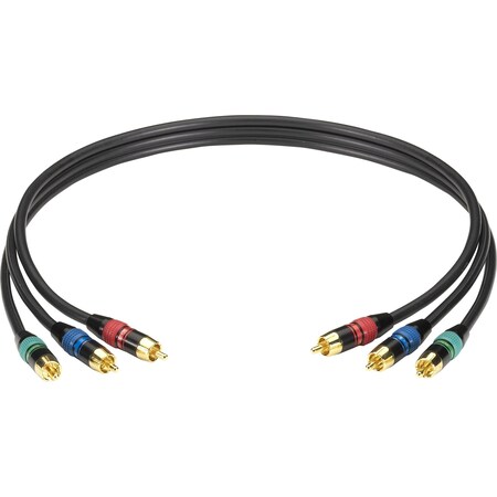 Black Box Component Video Cable, (3) Rca, M/M, 50- EJ517-0050
